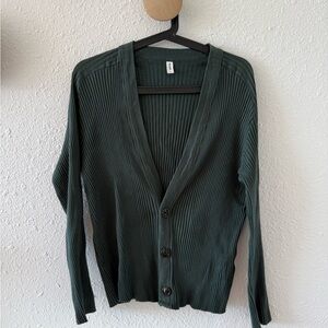 KOTN Women's Nile Rib Cardigan Green